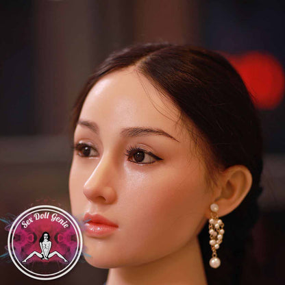 Verdell - 159cm  M Cup (Hybrid Silicone Head + TPE Body) incl. Implanted Hair TPE Doll-26
