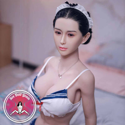 Mabelle - 161cm  G Cup Silicone Head with TPE Body with Implanted Hair-22