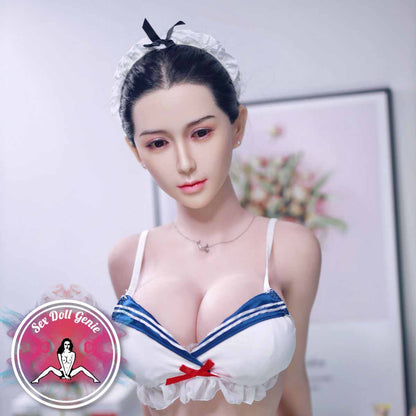 Mabelle - 161cm  G Cup Silicone Head with TPE Body with Implanted Hair-11