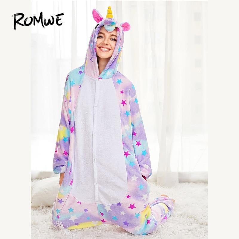Sex Doll - Cute Unicorn Onesie (Hooded) Sleepwear - Product Image